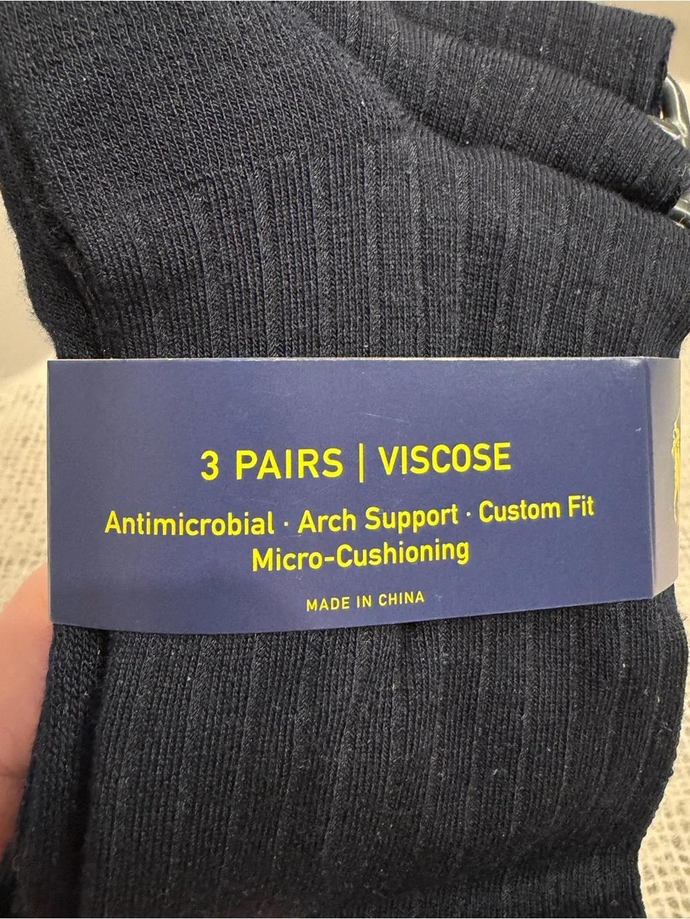 Polo Ralph Lauren NWT  Mens navy  Dress Socks, x3
